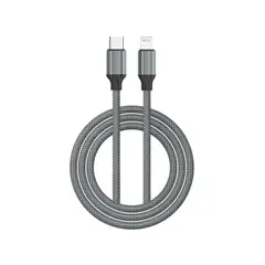 LDNIO - Cable Compatible con iPhone LC441I USB-C a Lightning 30w 1m Gris