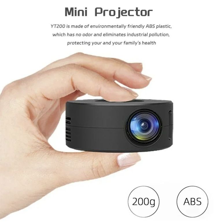 Mini Proyector Inteligente YT200 Cine en Casa Portátil