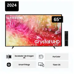 SAMSUNG - Televisor LED 65 Crystal UHD 4K 65DU7000 Tizen OS Smart TV 2024