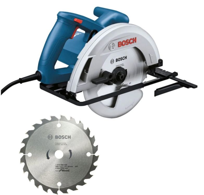 Sierra Circular 7 1/4" (184 mm) 1300W Corte en 90° 64mm GKS 130