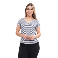 GENERICO - BLUSA LISTADO MANGA CORTA AZAYU