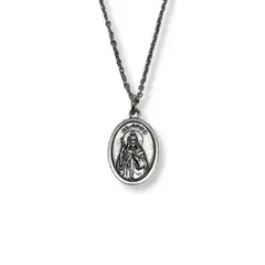 SANTORAL - Dije San Judas Tadeo y Cadena - Metal