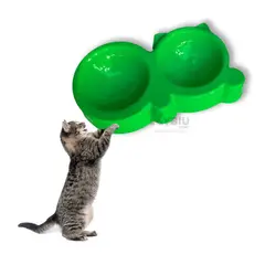 GENERICO - Comedero Util en Talla M en Verde Y+Envoltorio de Regalo