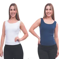 GENERICO - BIVIDI PACK X2 AZUL Y BLANCO MUJER ONATIL