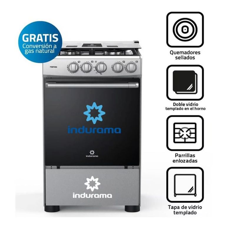 Cocina a Gas de 4 Hornillas Fontana - Gas
