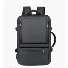 GENERICO - Mochila Viajera Multiusos USB Negro