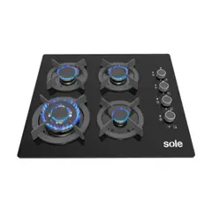 SOLE - Cocina Empotrable 4 Hornillas 60 cm SOLCO068