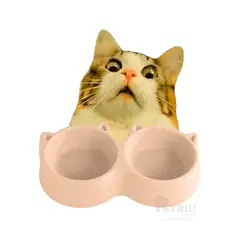 RYBIU IMPORT - Platillo de Dos Espacios en Carne Y+Banderitas Adhesivas