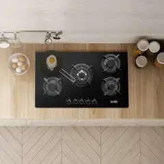 SOLE - Cocina Empotrable 5 Hornillas 90 cm SOLCO069