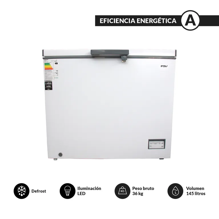Congelador Horizontal Blanco 145 L