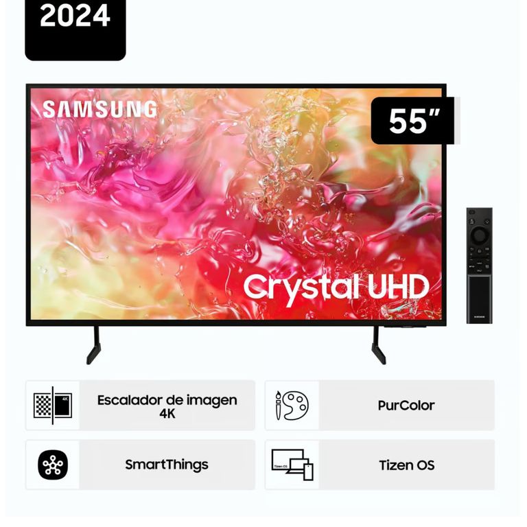 Televisor LED 55 Crystal UHD 4K Tizen OS Smart TV 55DU7000