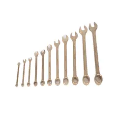 HOMMER - Juego de Llaves Bronce 11 Piezas 8,10,12,14,17,19,22,24,27,30,32 mm