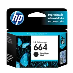 HP - Cartucho de Tinta 664 Negra Original