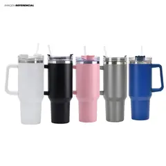 GENERICO - Vaso Tumbler Térmico de Acero Inoxidable con Sorbete para Mujer