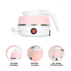 GENERICO - Maquina Segura de Agua 600ml Rosado Y+Banderitas Adhesivas