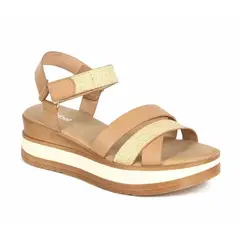 STHEF - Sandalia con correa Mujer 7780 BEIGE-STHEF