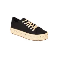 STHEF - Alpargata para mujer - NEGRO