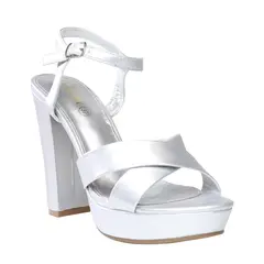 STHEF - Sandalia para mujer - PLATA