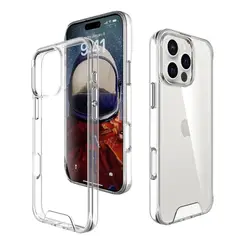 SPACE - Case Transparente Compatible con iPhone 16 Pro Max