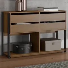 TU MESITA - Cómoda Moderna Damian 4 cajones color Marrón