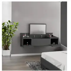 TU MESITA - Tocador Flotante Robín color Negro 3 puertas