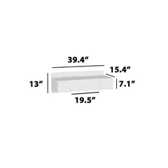 TU MESITA - Tocador Flotante Robín color Blanco 3 puertas