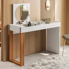 TU MESITA - Tocador Minimalista Joshua color BlancoMarrón