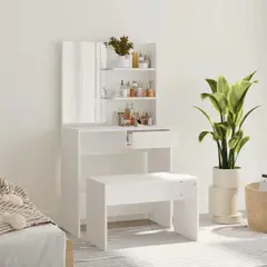 TU MESITA - Tocador Clásico Simón con espejo color Blanco
