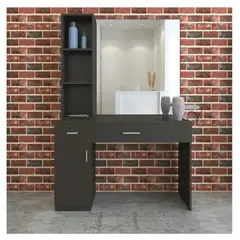 TU MESITA - Tocador Alto Nuria color Negro 2 cajones 1 puerta