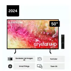 SAMSUNG - Televisor LED 50'' Crystal UHD 4K 50DU7000 Tizen OS Smart TV - Nuevo 2024