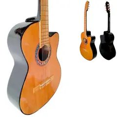 MALLKU - Guitarra Acustica Media Luna Nacional con Cuerdas Nylon