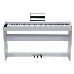 GENERICO - Piano digital blanco 7 octavas con 88 teclas contrapesadas