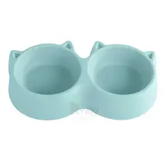 GENERICO - Plato Duo Compacto de Orejas Color Celeste Y+Regalo Stickers