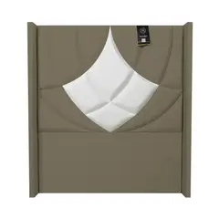 BARAKA HOME - Cabecera Emperatriz Cuenca 1.5 Plz - Beige oscuro