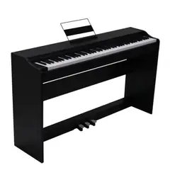 GENERICO - Piano digital negro 7 octavas con 88 teclas contrapesadas