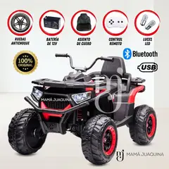 GENERICO - Cuatrimoto a Batería Musical «JENSEN» con Control Remoto Red