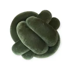 GENERICO - Cojín Nudo Verde Esmeralda 18 cm