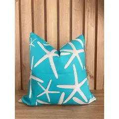 MAP DESIGN HOME - Funda De Cojin Estrella de Mar Turquesa 45 x 45 cm
