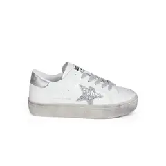 STHEF - ZAPATILLA MUJER TRENDY PLATA 7696