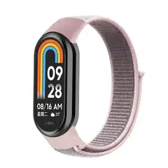 GENERICO - CORREA NYLON PARA XIAOMI BAND 8 ROSADO
