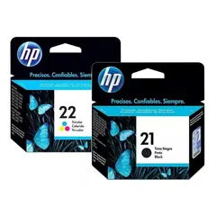 HP - Kit Tinta 21, 22 Negro, Tricolor