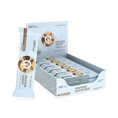 QNT - Pack x12 Barra de Proteina Wafer Chocolate Belga 420gr