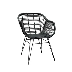 NIHM - Silla de Terraza Nanilin Negro