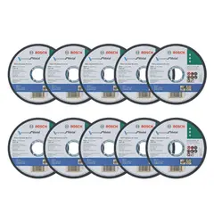 BOSCH - Pack 10 Discos Corte de Metal 4.5 " Standard 115x1mm