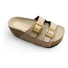 GENERICO - Sandalia Mujer Plataforma 7 2086L-52 Color Beige