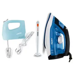 PRACTIKA - Batidora Robot + Batidora de Mano + Plancha a Vapor