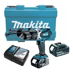 MAKITA - Taladro Percutor Inalambrico 18v 91nm Dhp458rfe