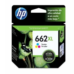 HP - Cartucho de Tinta 662XL Tricolor Original