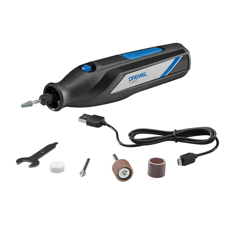 Multiherramienta inalámbrica 4V minitorno 7350 + 5 accesorios