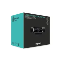LOGITECH - CAMARA C922 PRO STREAM FHD 1080P CON CABLE NEGRO